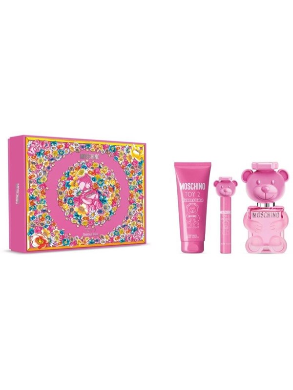 Moschino Toy 2 Bubble Gum Giftset 210 ml - Edt Spray 100ml/Body Lotion 100ml/Edt Spray 10ml