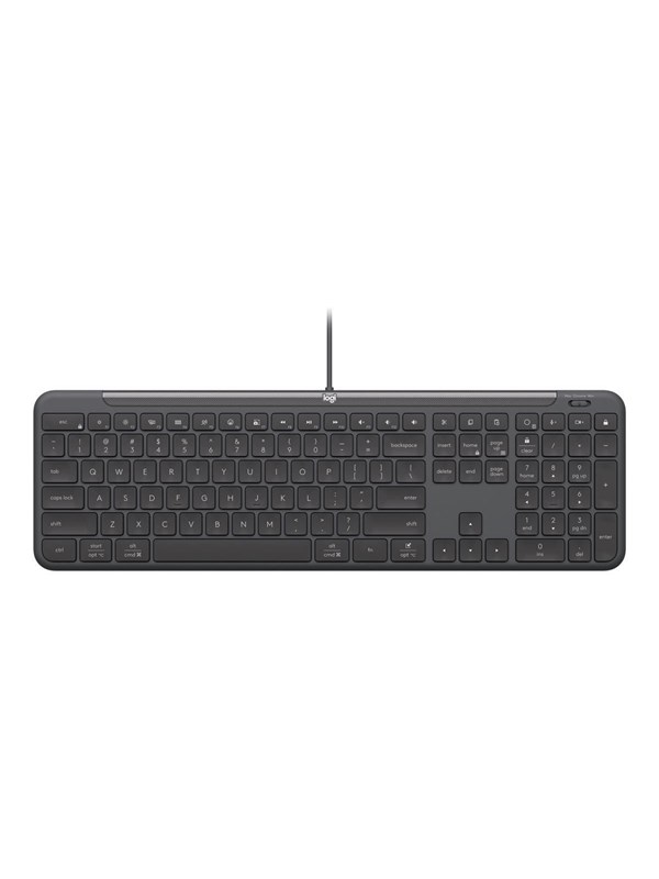 Logitech Signature Slim Wired K620 for Business - Toetsenbord - Engels (VK) - Grijs