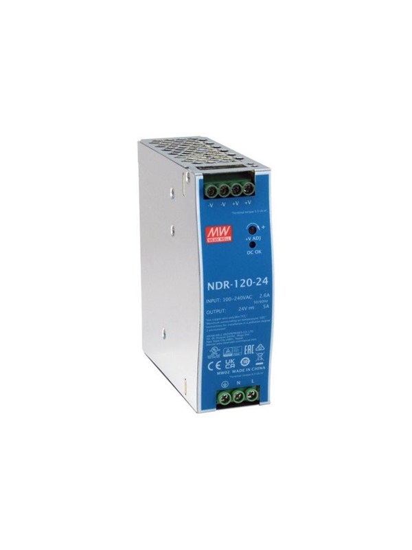 LevelOne POW-2442 - power supply - 24 V DC industrial universal fanless -20 to +70 °C DC OK relay - 120 watt Voeding - 120 Watt - ATX - 80 Plus