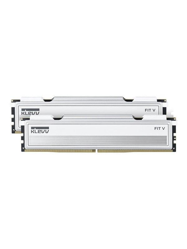 Klevv Fit V White - DDR5 - 32GB: 2x 16GB - 288-PIN - 6000 MHz / PC5-48000 - CL30 - 1.40V - XMP 3.0 - AMD EXPO - On-Die-ECC - PMIC - wit