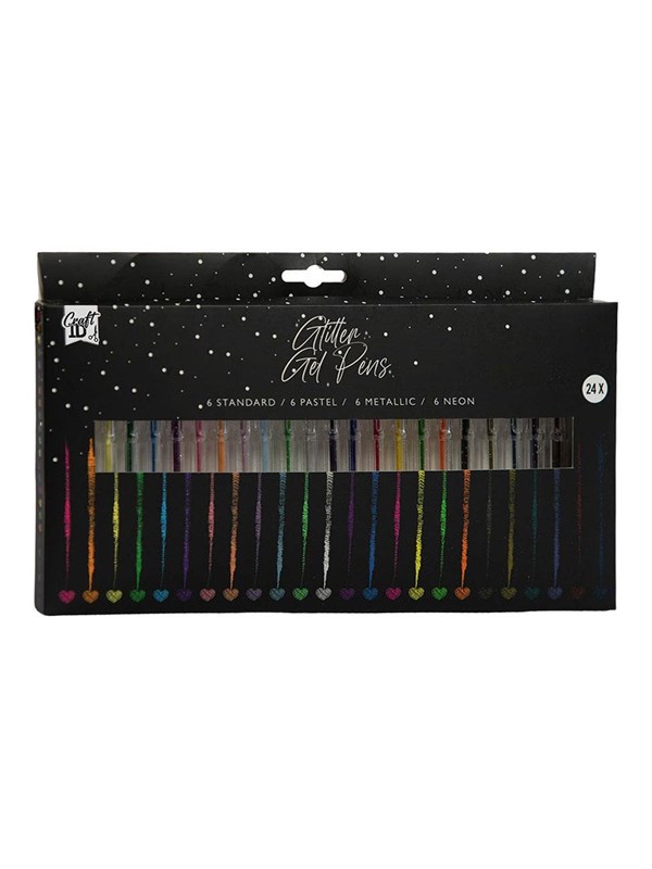Craft Sensations Glitter Gel Pens - 24 pcs.