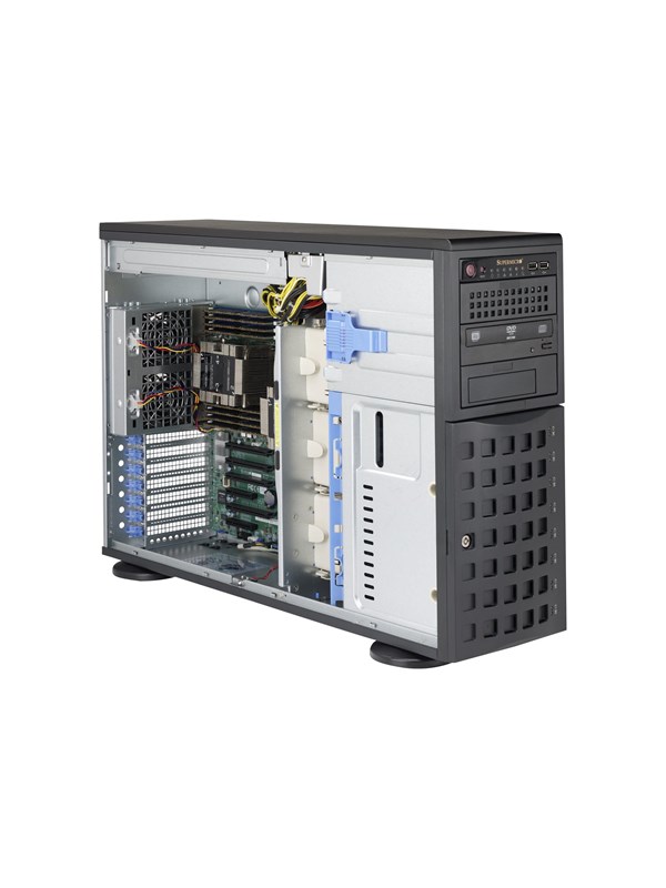 Supermicro SC745 BAC-R1K23B-SQ - Case - Tower - Zwart