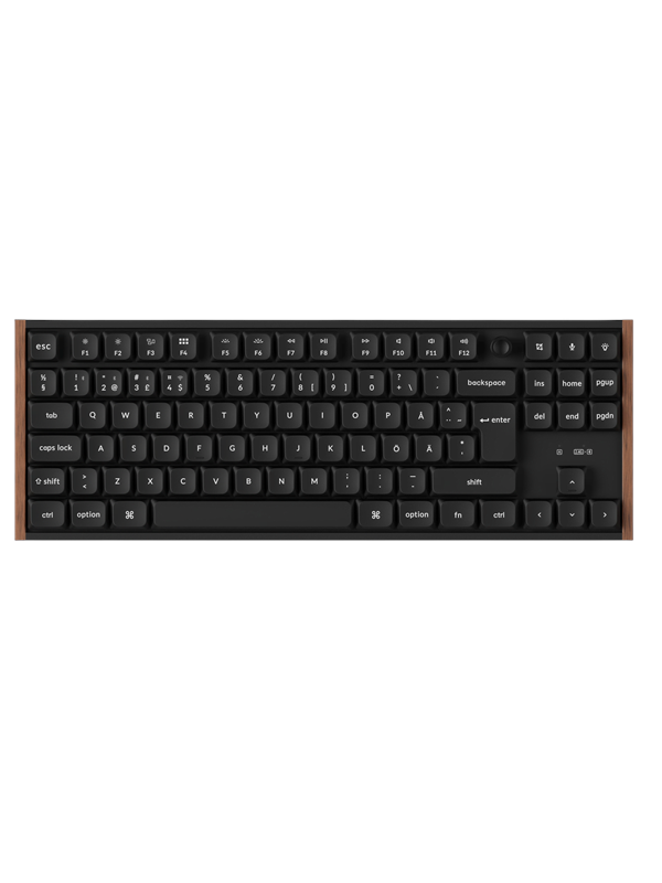 Keychron K1 Ultra SE 80% 8K  Milk POM Red - Gaming Toetsenbord - Zonder Numpad - Noords - Zwart