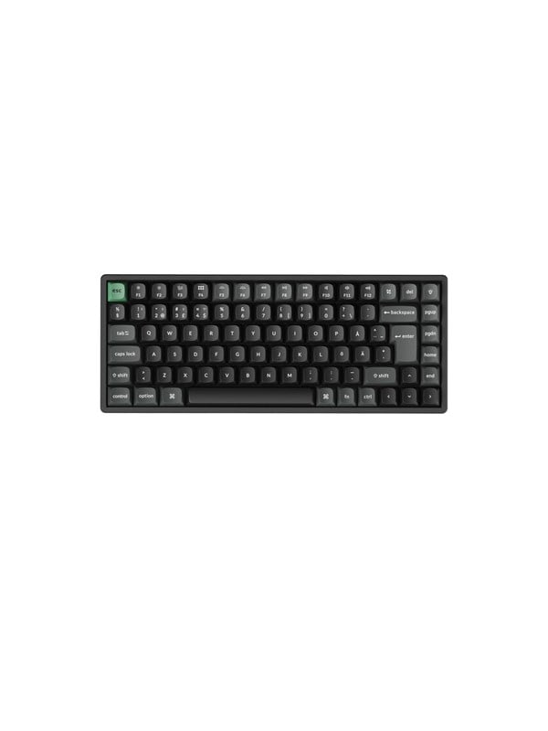 Keychron K2 Ultra 75% 8K  Apex Brown - Gaming Toetsenbord - Zonder Numpad - Noords - Zwart