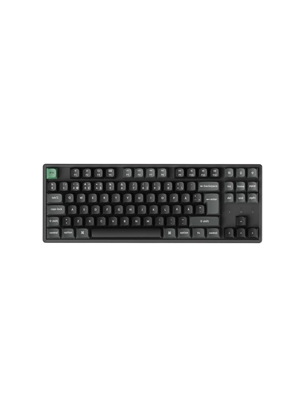 Keychron K8 Ultra 80% 8K  Apex Brown - Gaming Toetsenbord - Zonder Numpad - Noords - Zwart