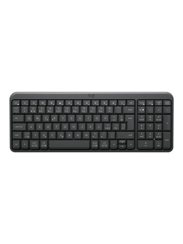 Logitech K250 - keyboard - QWERTZ - Czech - graphite Input Device - Toetsenbord - Tsjechisch - Zwart