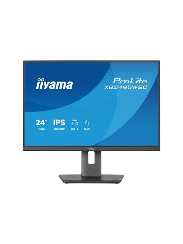 iiyama ProLite XB2495WSC-B1 - 24 inch - WUXGA - IPS - USB-Hub (3x) - verstelbaar - USB-C