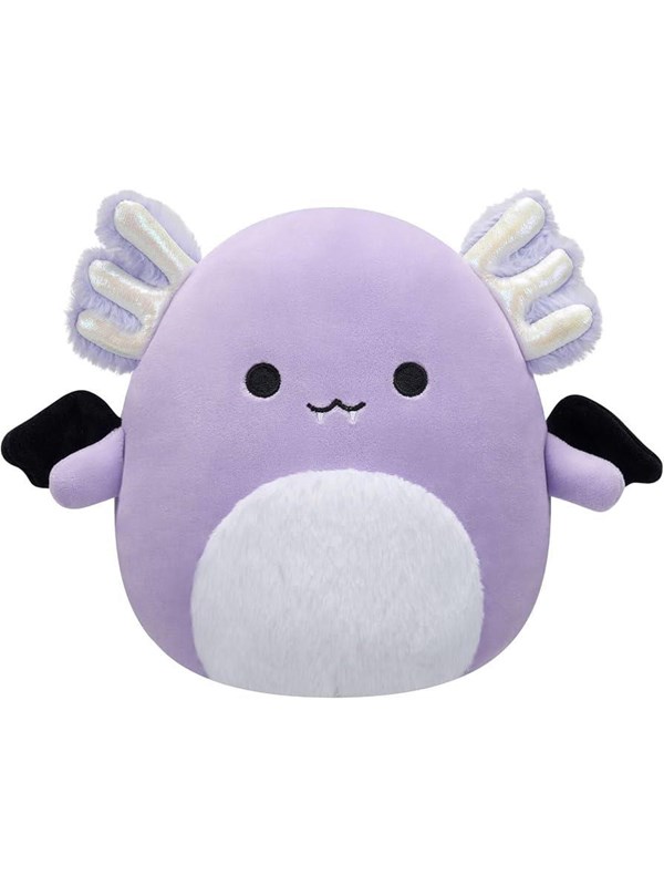 Squishmallows Haloween - Monica the Purple Axolotl with Bat Wings