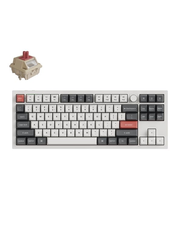 Keychron Q3 Ultra - Wireless Mechanical Keyboard - Gaming Toetsenbord - Zonder Numpad - ANSI - Wit