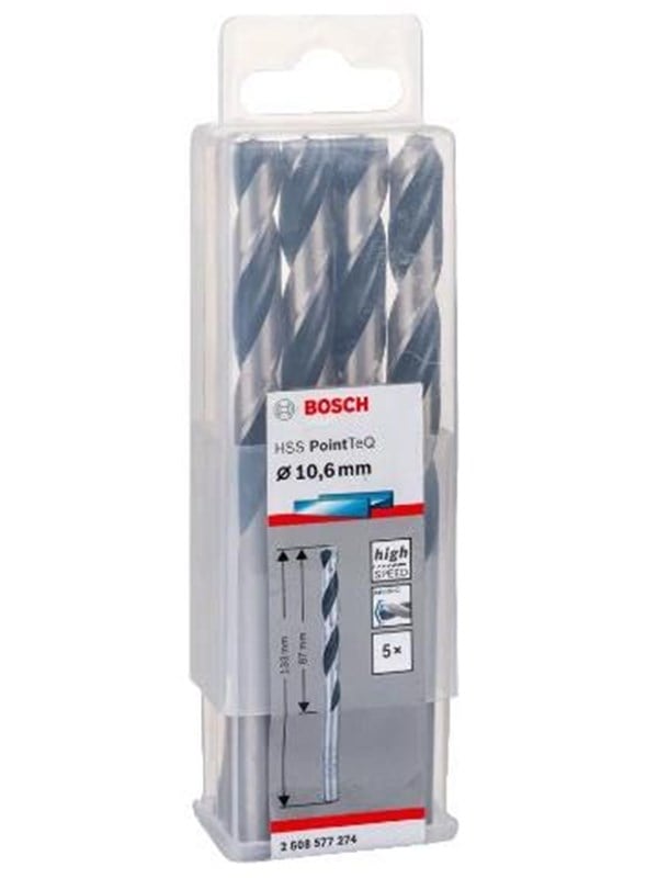 Bosch Accessories 2608577274 2608577274 HSS Metaal-spiraalboor 10.6 mm Gezamenlijke lengte 133 mm DIN 338 Cilinderschacht 5 stuk(s)