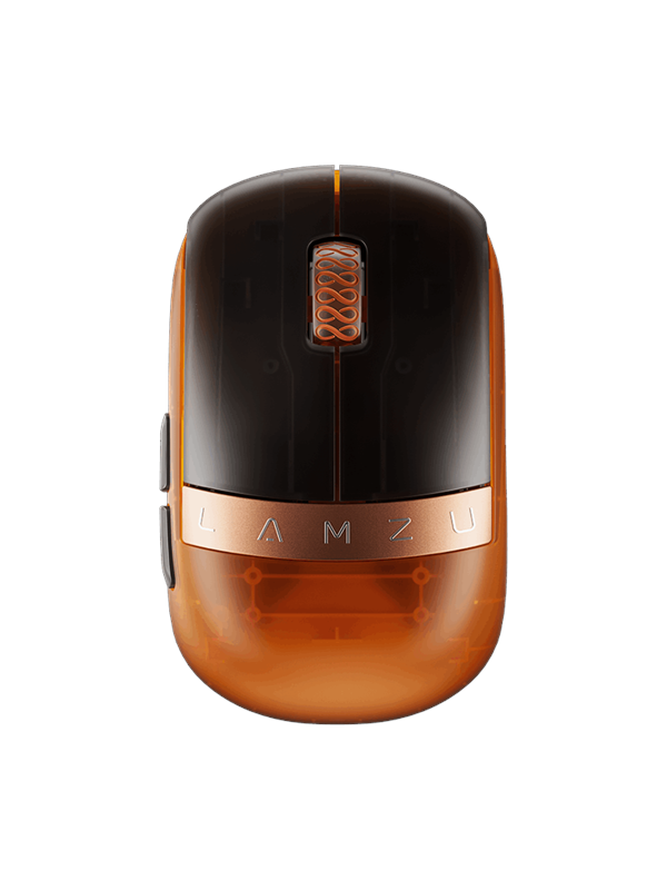 Lamzu Orcus Oranje - Gaming muis - Optisch - 5 knoppen - Oranje