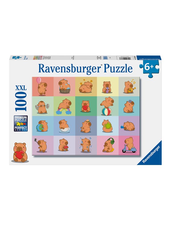 Ravensburger Capybara Puzzel - Kinderpuzzel 100 XXL Stukjes - Vanaf 6 Jaar