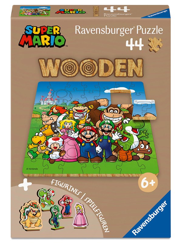 Ravensburger WOODEN Super Mario 44-delige puzzel Hout
