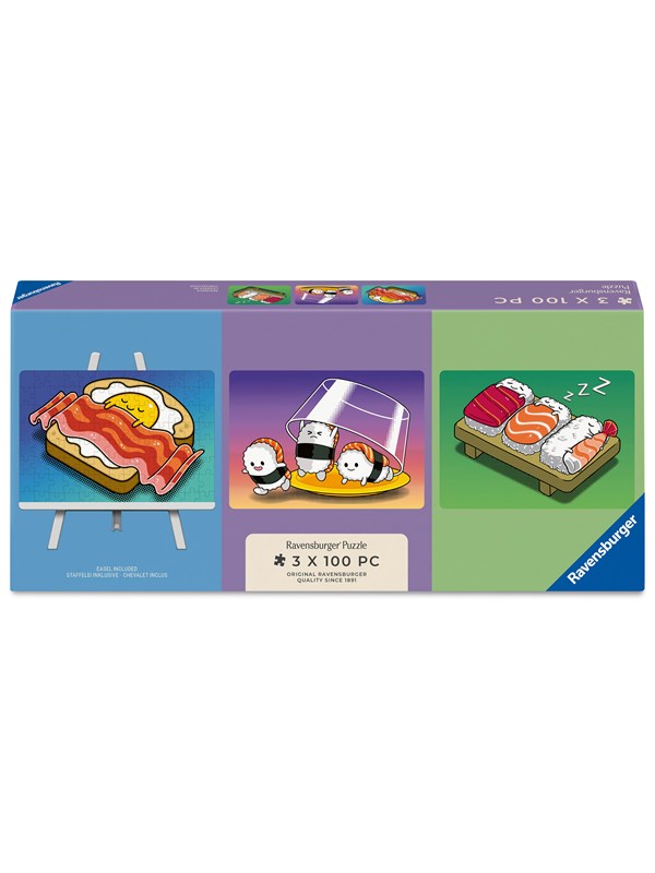 Ravensburger Kawaii Ontbijt, Lunch & Diner 100p 3x100p