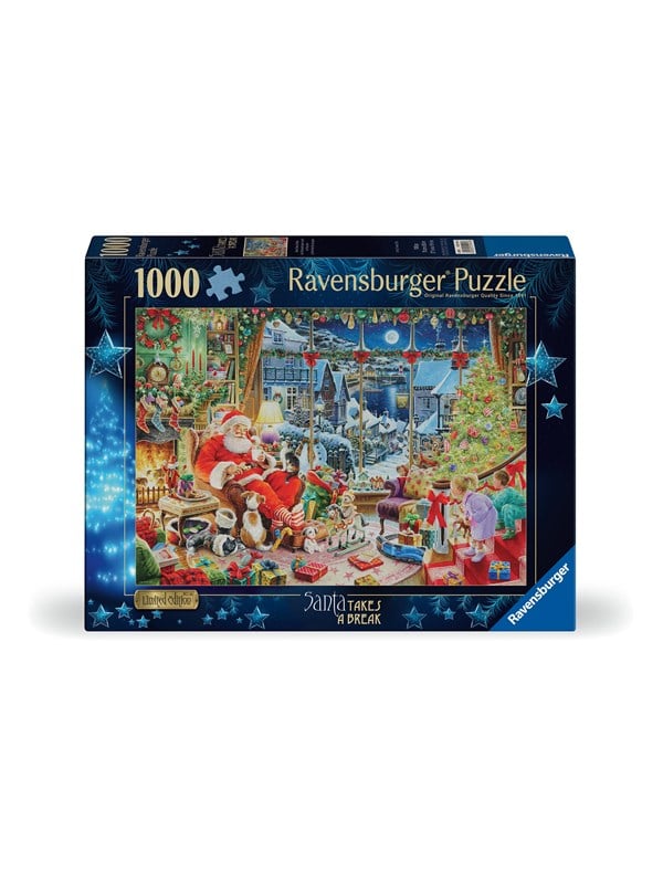 Ravensburger Santa Takes a Break - Limited Edition Kerstpuzzel - 1000 stukjes