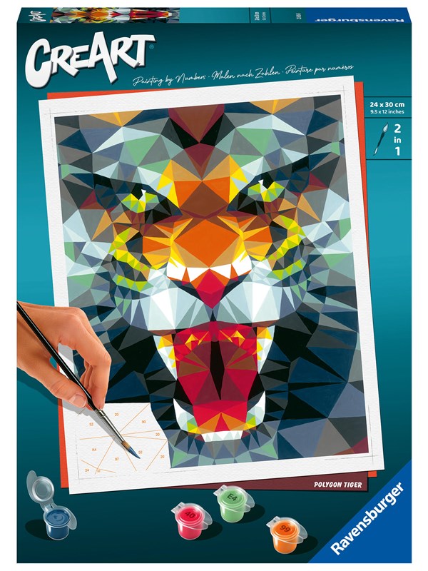 Ravensburger CreArt Polygon Tijger advertentie