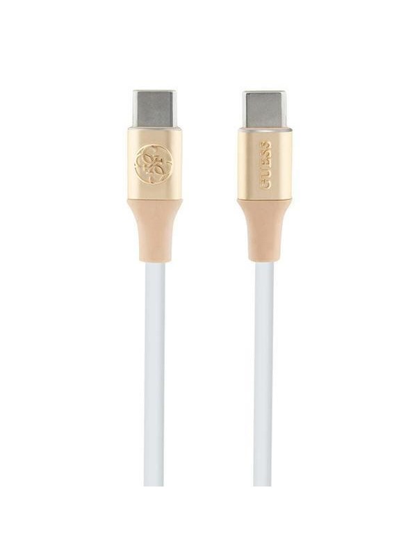 GUESS Ebossed Logo USB-C / USB-C Cable 1.5m Fast Charging - Gold