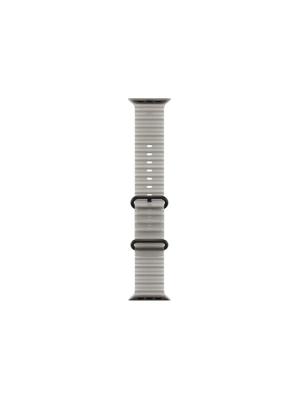 Apple Ocean-bandje - Doorschijnend Grijs (49 mm) - Zwart titanium