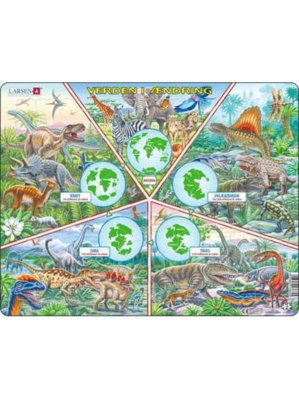 Larsen Puzzles "Changing World" Jigsaw Puzzle - 100 pieces Maxi (36.5 x 28.5 cm) 2D Puzzels