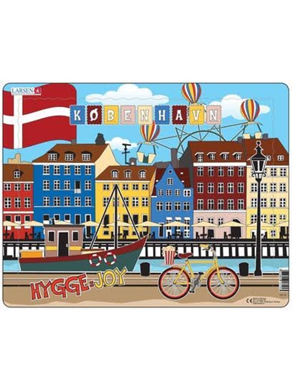 Larsen Puzzles Copenhagen Jigsaw Puzzle - 35 pieces Maxi (36.5 x 28.5 cm) 2D Puzzels