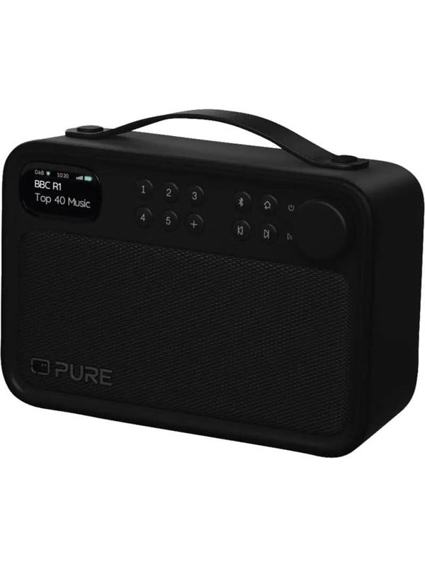 Pure Bloom – Je vrolijke draagbare radio met Bluetooth, Zwart