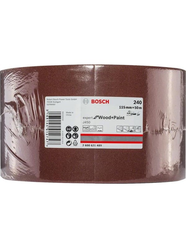 Bosch Accessories 2608621489 Schuurpapier voor handschuurmachine Korrelgrootte (num) 240 (l x b) 50000 mm x 115 mm 50 m