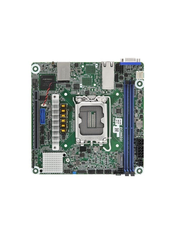 ASRock Rack EC266D2I - motherboard - mini ITX - LGA1700 Socket - C266 Moederbord - Intel C266 - Intel LGA1700 - DDR5 RAM - Mini-ITX