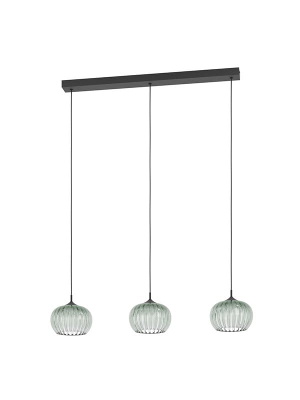 EGLO ALAMITO EETTAFELLAMP L770 CCT 3L ZWART STRUCTUUR/GROEN/HELDER