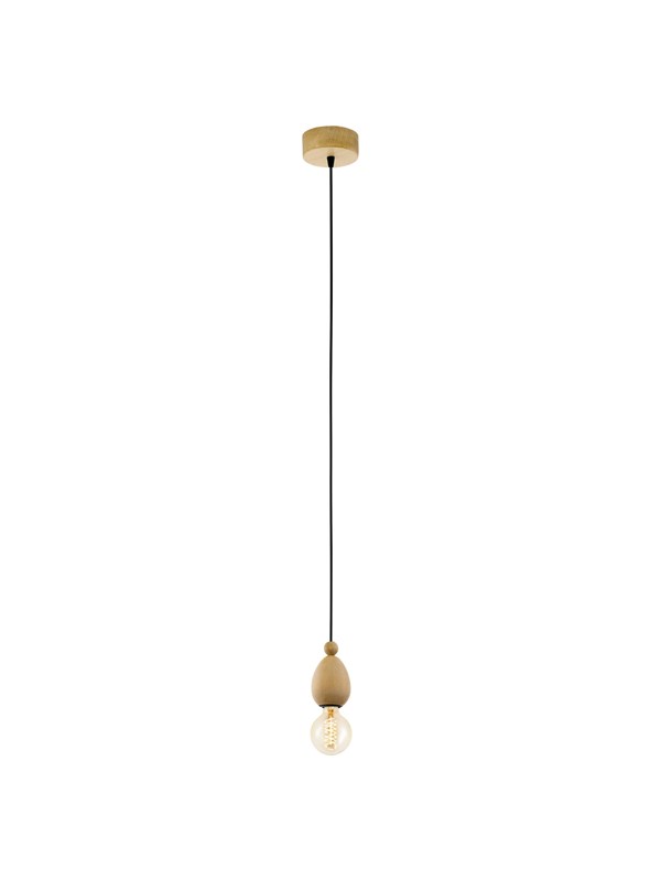 EGLO Vintage Avoltri - Hanglamp - 1 Lichts - Eiken