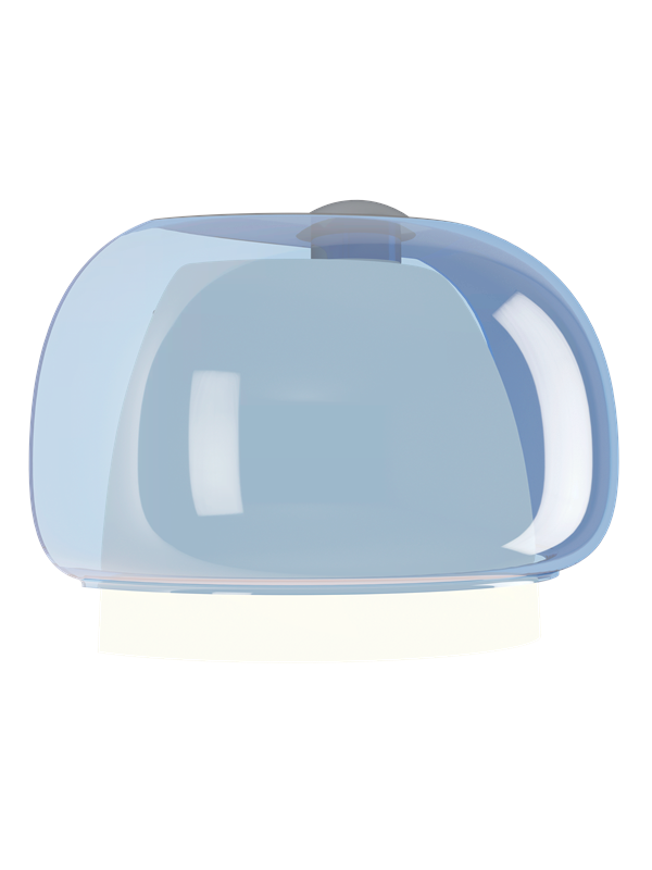 EGLO Wandlamp Belomontejo, blauw-transparant, glas, G9