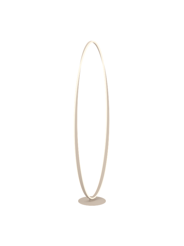 EGLO Camerota Vloerlamp - 142,5 cm - Zandkleur/Beige/Wit - Instelbaar wit licht - Dimbaar