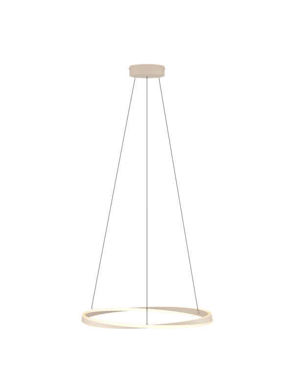EGLO Camerota Hanglamp - Ø 57 cm - Zandkleur/Beige/Wit - Instelbaar wit licht - Dimbaar
