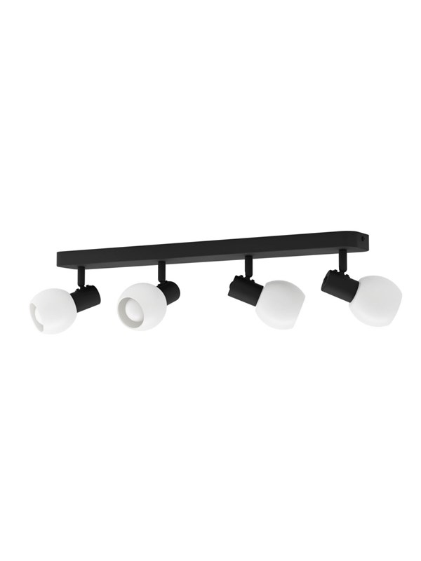 EGLO CASTELLAZO SPOTRAIL L580 4L E14 ZWART/WIT