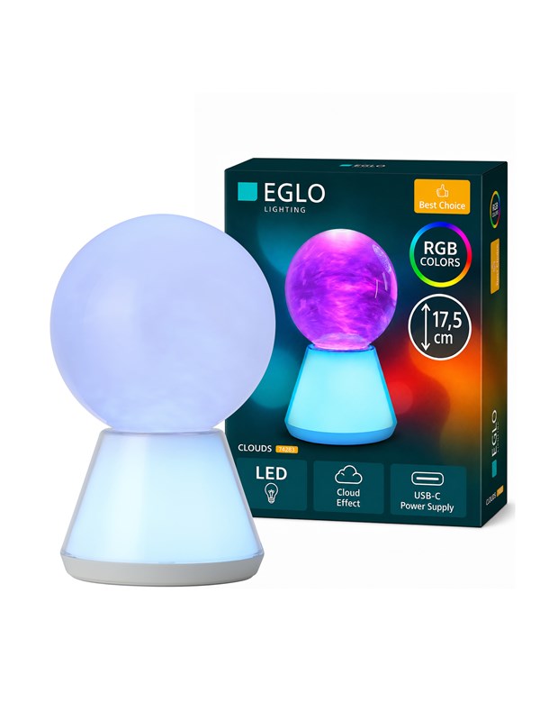 EGLO CLOUDS TAFELLAMP H175 RGB 5W USB-C OPLAADBAAR