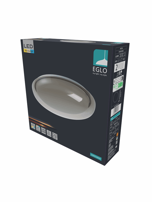 EGLO LED plafondlamp CONISTARINO, bruin, Ø 40 cm, CCT
