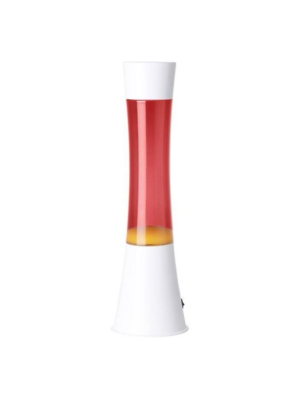 EGLO Lava Lavalamp - LED - 39,5 cm - Wit/Rode vloeistof/Oranje lava - Tafellamp