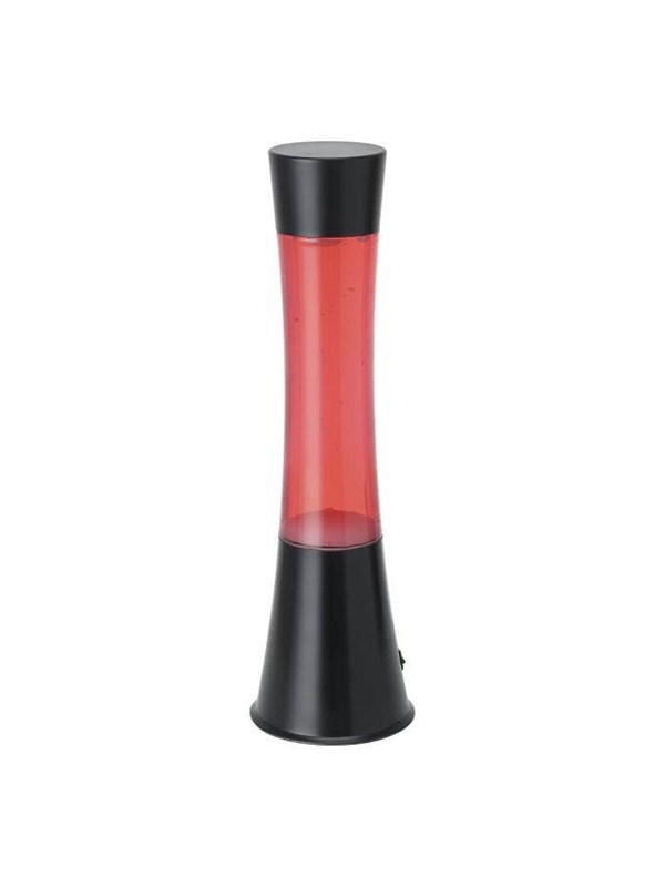 EGLO Lava Lavalamp - LED - 39,5 cm - Zwart/Rode vloeistof/Witte lava - Tafellamp