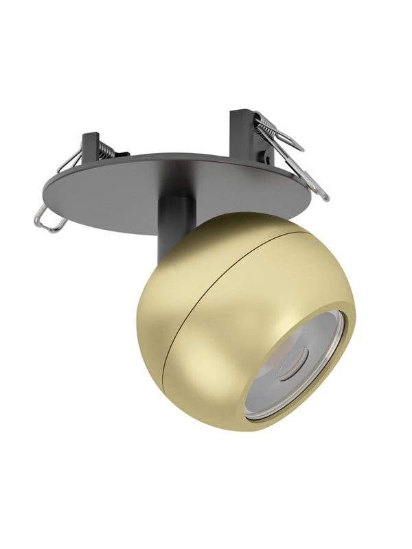 EGLO MENGIBAR SPHERE INBOUW Ø:90 CCT DIMBAAR GOUD/ZWART