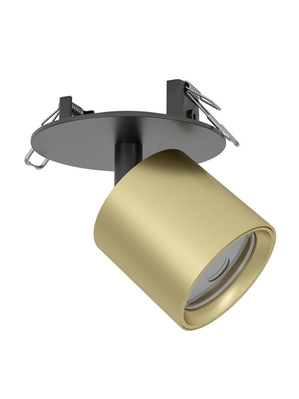EGLO MENGIBAR TUBE INBOUW Ø:90 CCT DIMBAAR GOUD/ZWART