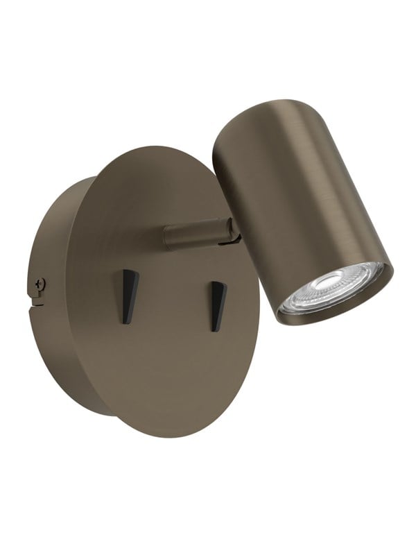 EGLO MONTEMURRO SPOT H130 M/AFBR. DONKER BRONS
