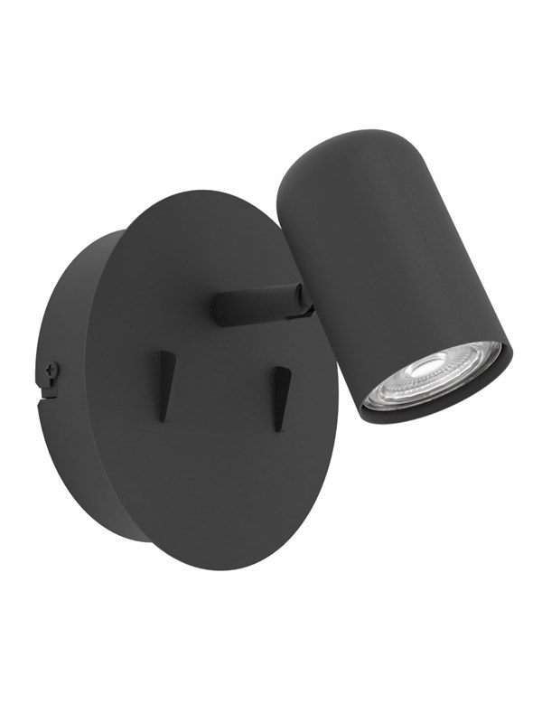 EGLO MONTEMURRO SPOT H130 M/SCHAKELAAR ZWART