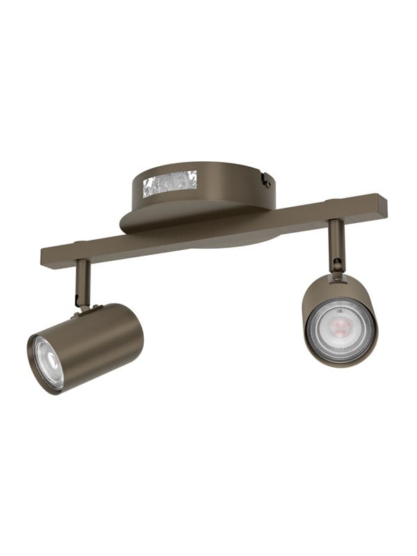 EGLO MONTEMURRO SPOTRAIL L320 2L DONKER BRONS