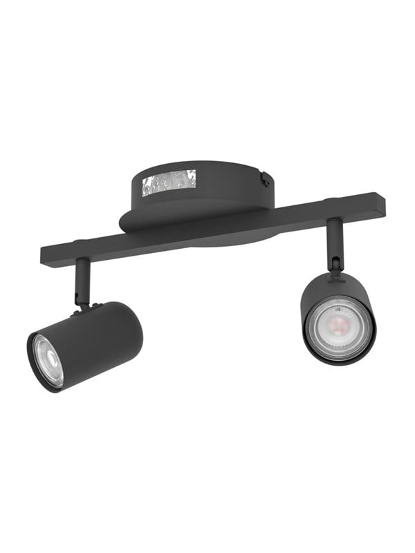 EGLO MONTEMURRO SPOTRAIL L320 2L ZWART