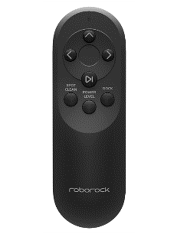 Roborock Robotstofzuiger remote control black no battery