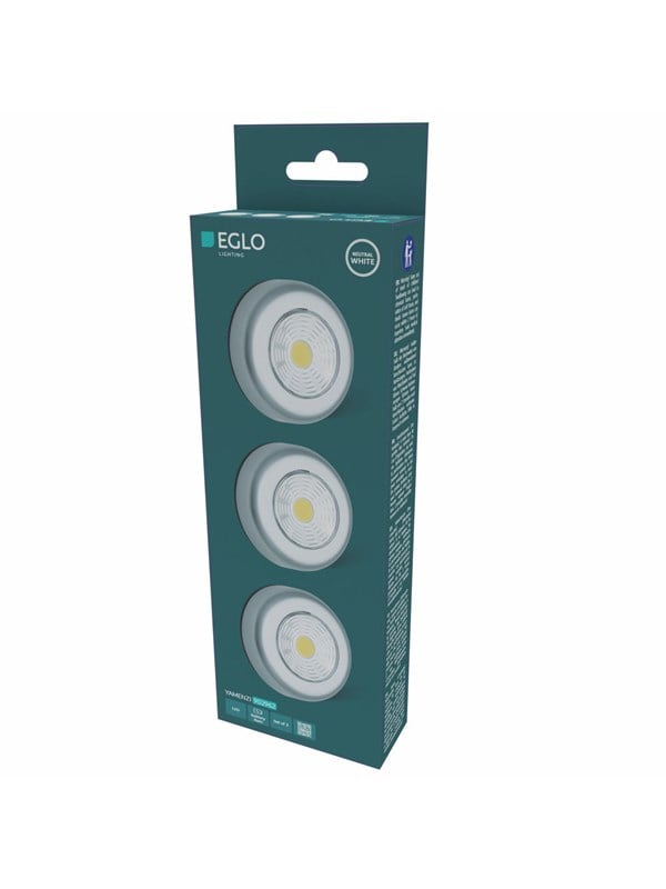 EGLO YAMENZI onderkast batterij Ø:68 3 stuks met schakelaar IP65 zilver