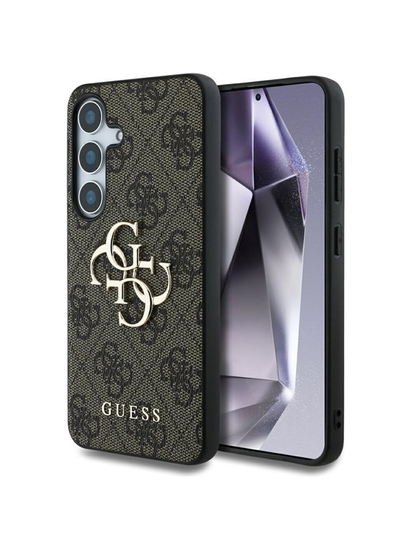 Guess - Hardcase 4G Big Metal Logo (GUHCS25M4GMGBR) - Samsung Galaxy S25 Plus - Brown