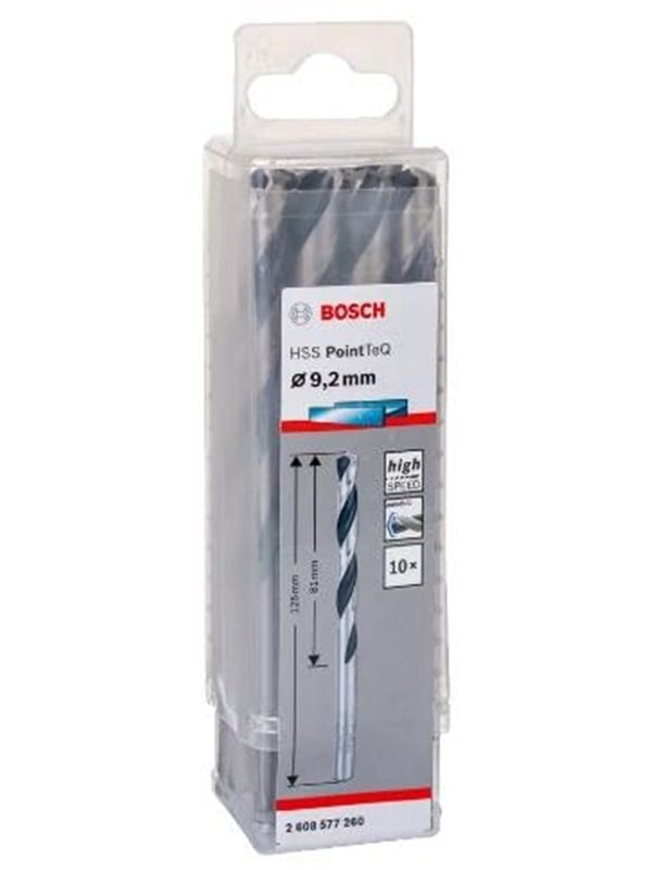 Bosch Accessories 2608577260 2608577260 HSS Metaal-spiraalboor 9.2 mm Gezamenlijke lengte 125 mm Gebruineerd DIN 338 Cilinderschacht 10 stuk(s)