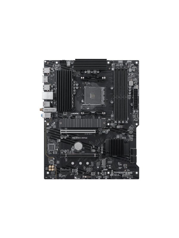 MSI PRO B550-S WIFI6E - motherboard - ATX - Socket AM4 - AMD B550 Moederbord - AMD B550 - AMD AM4 - DDR4 RAM - ATX