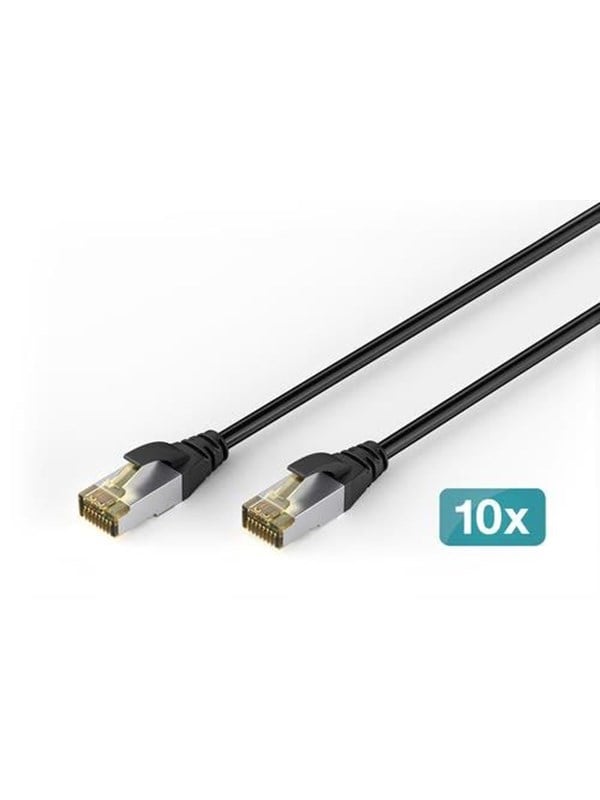 Digitus DK-1644-A-100-OD-10 RJ45 Netwerkkabel, patchkabel CAT 6A  10 m Zwart  1 stuk(s)