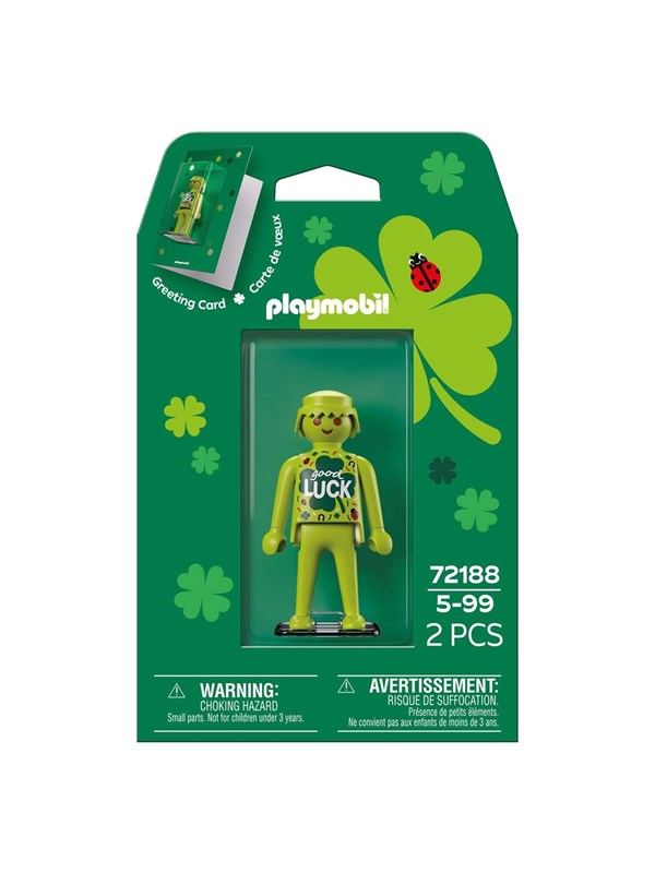 Playmobil wenskaart geluk speelfiguur cadeau - 72188.